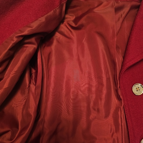 Red Peacoat- Michael Kors - Picture 8 of 16